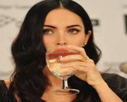 Megan Fox consuming alcohol